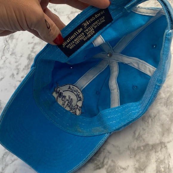 Florida Gulf Coast Beach Vacation Hat Two tone Blue Lightweight one Size - Picture 3 of 12